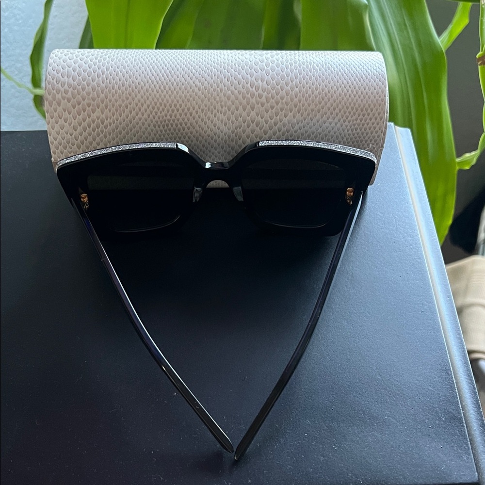 Jimmy Choo Black Square Sunglasses - Picture 3 of 8